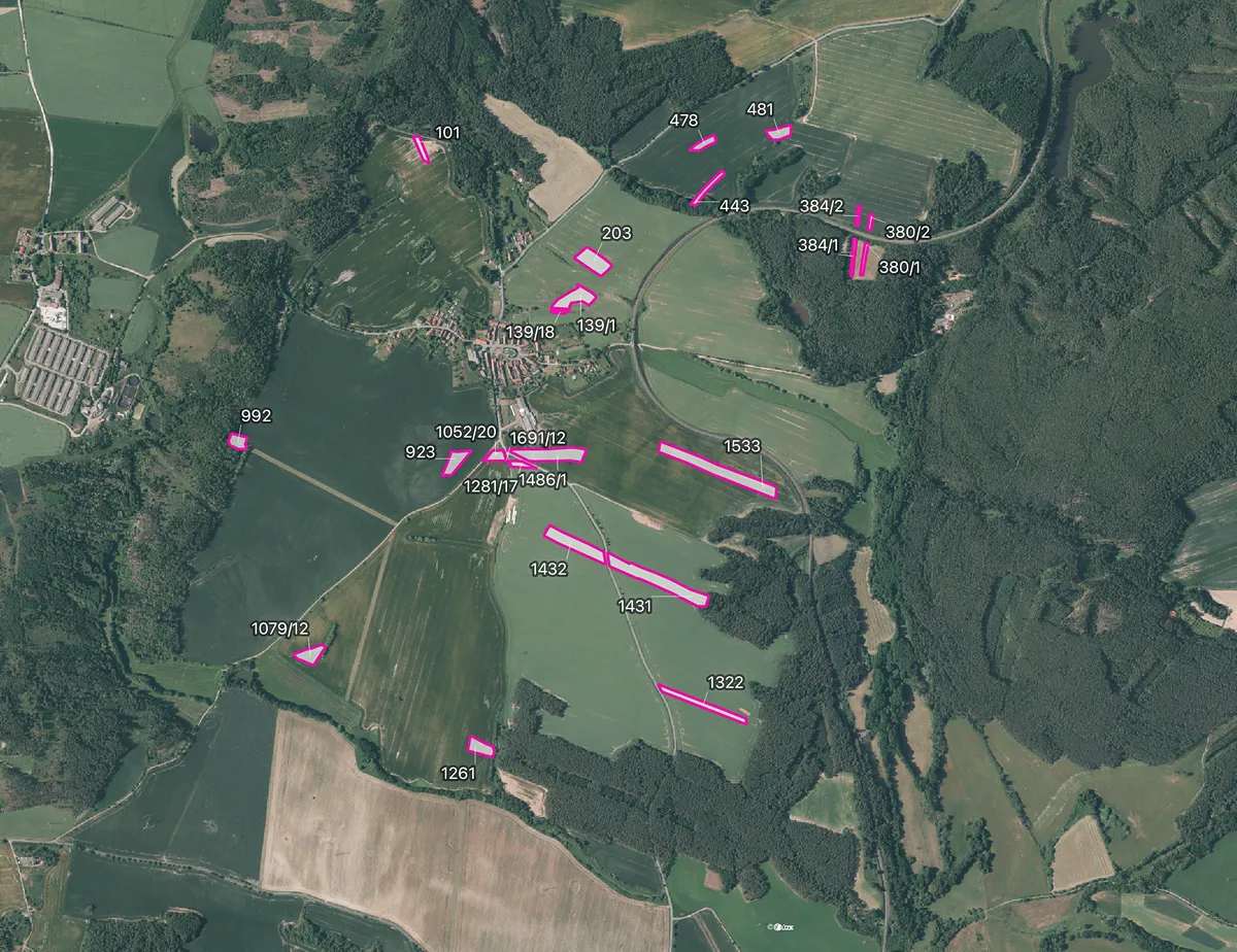 Prodej pole 68340 m²